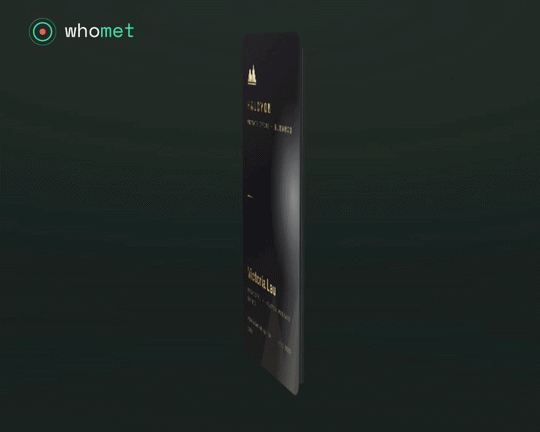 WhoMet NFC AI name card
